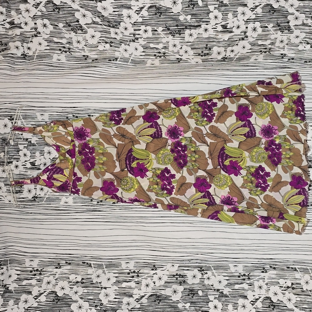 Vintage Vasarette Floral Maxi gown sz 34